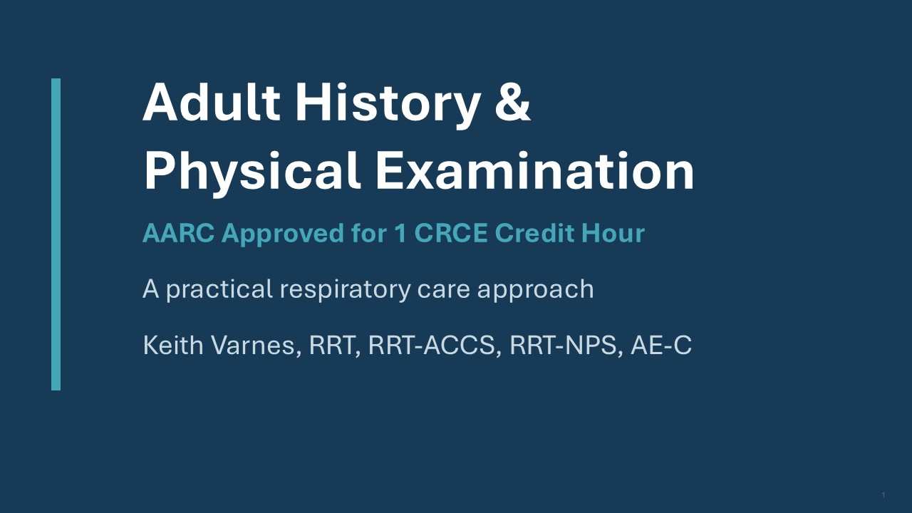 Adult History & Physical Examination