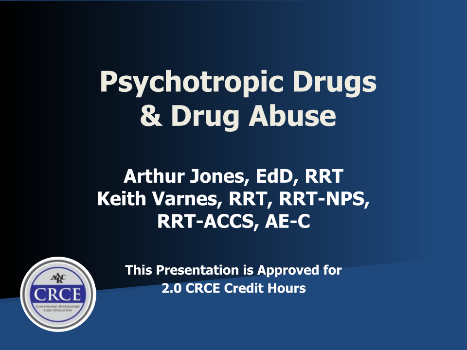 Psychotropic Drugs & Drug Abuse Live Broadcast