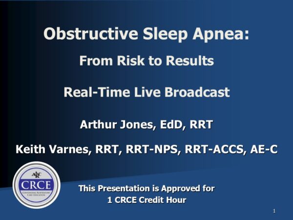 Obstructive Sleep Apnea Live Broadcast