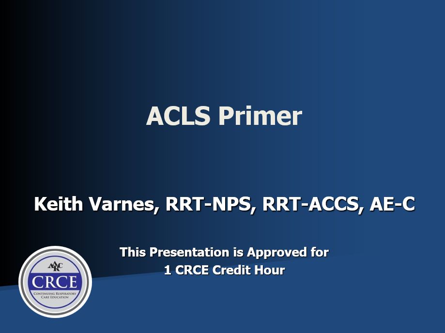 Title Page AARC ACLS
