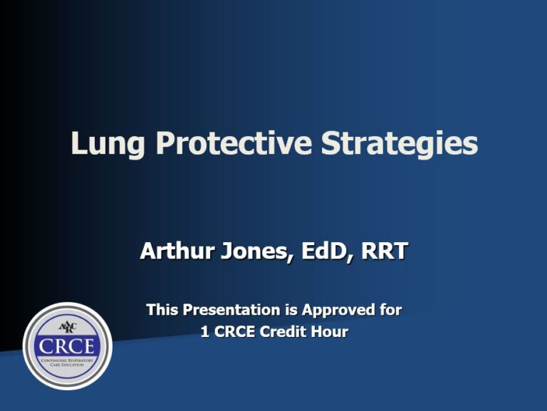 Lung Protective Strategies Respiratory Associates