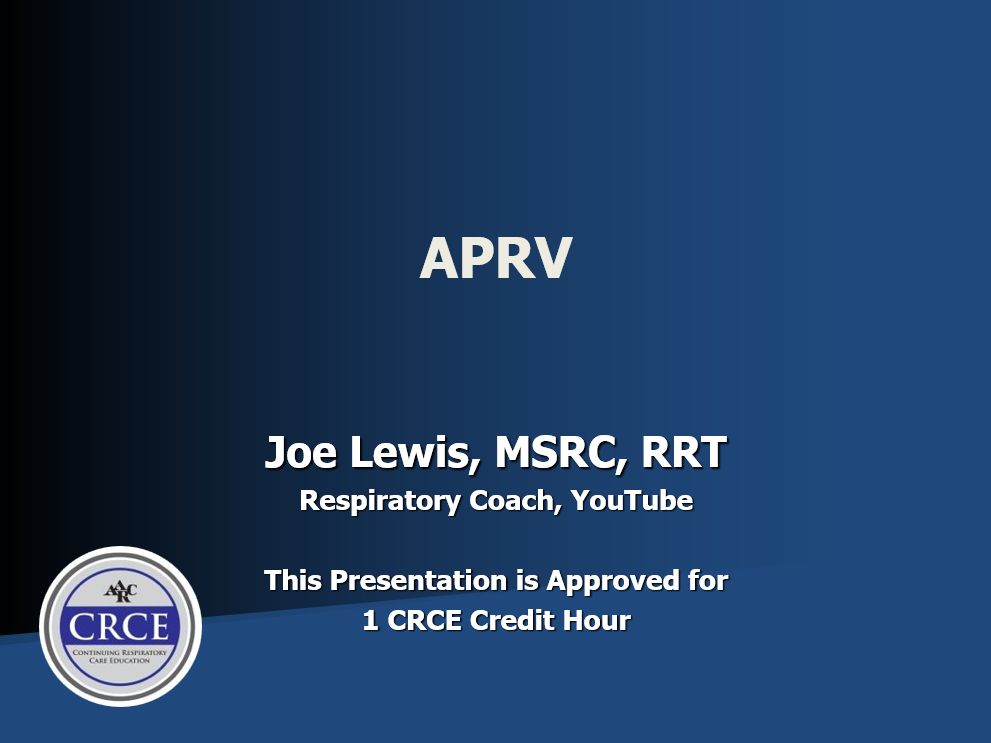 Title Page AARC APRV MSRC