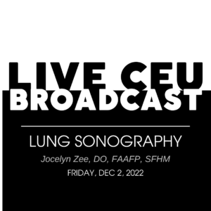 Lung Sonography Live Broadcast
