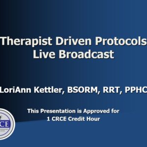 Therapist Driven Protocols Live Broadcast