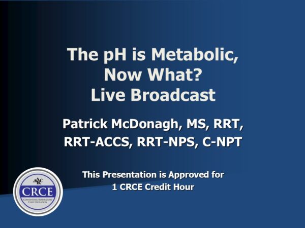 RTLB pH is Metabolic PM