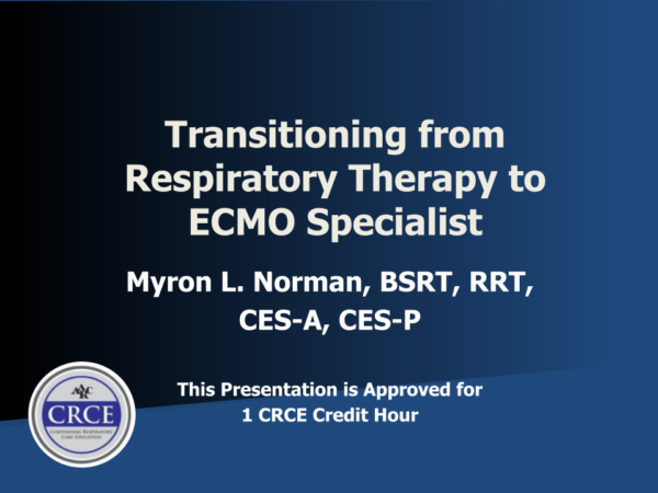 Transitioning to ECMO