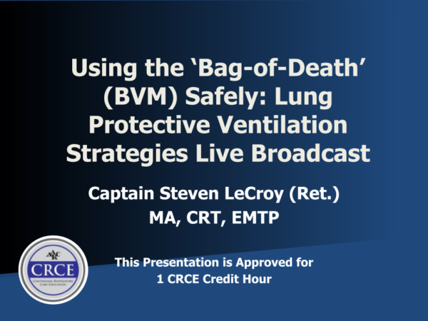 Using the Bag of Death BVM Safely