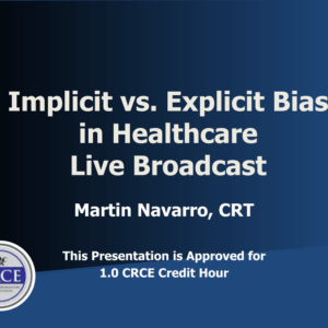 Implicit vs. Explicit Bias in Healthcare Live Broadcast