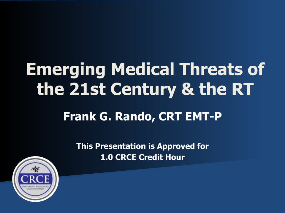 Emerging Medical Threats of the 21st Century & the RT Live Broadcast