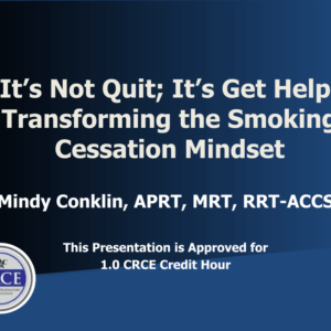 It’s Not Quit; It’s Get Help: Transforming the Smoking Cessation Mindset Live Broadcast