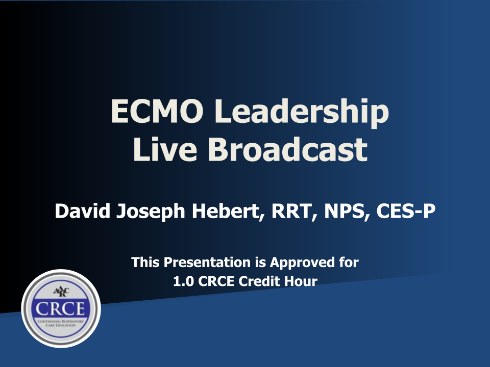 ECMO Leadership Live Broadcast
