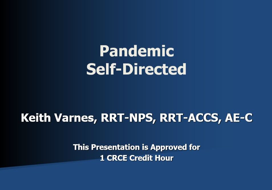 Pandemic Self-Directed Course Page